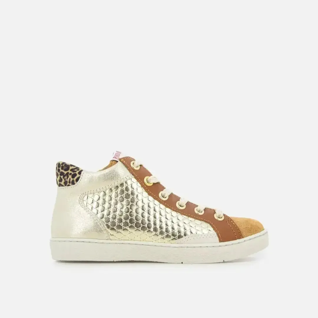 10is Top Touch Lace baskets montantes cuir