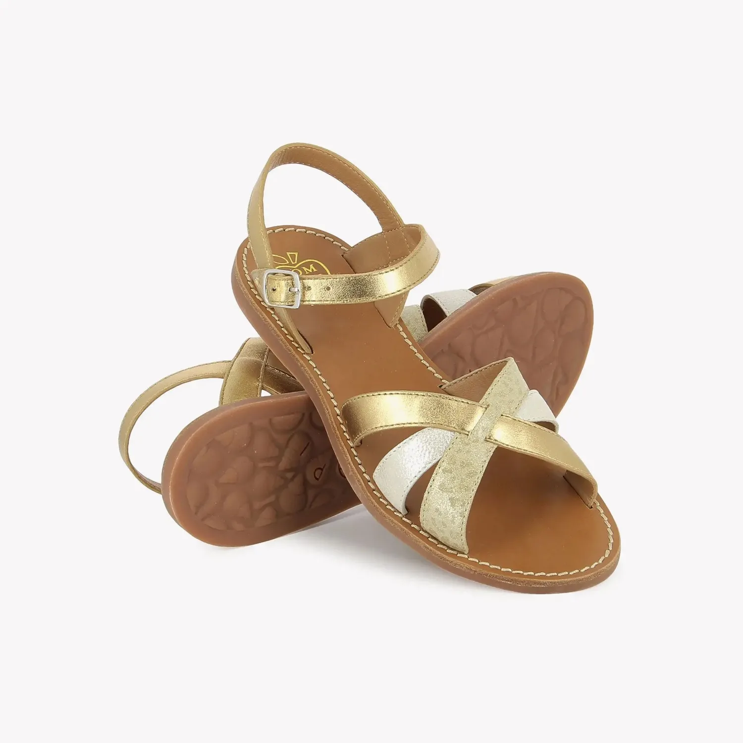 10is Plage Curv Retro sandales cuir fille