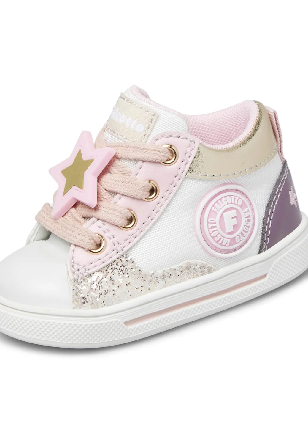Falcotto sneakers écopelle tissu enfant