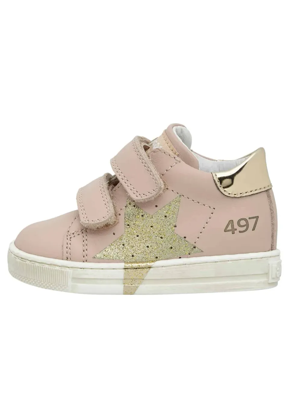 Falcotto Fille Salazar V baskets en cuir à double velcro
