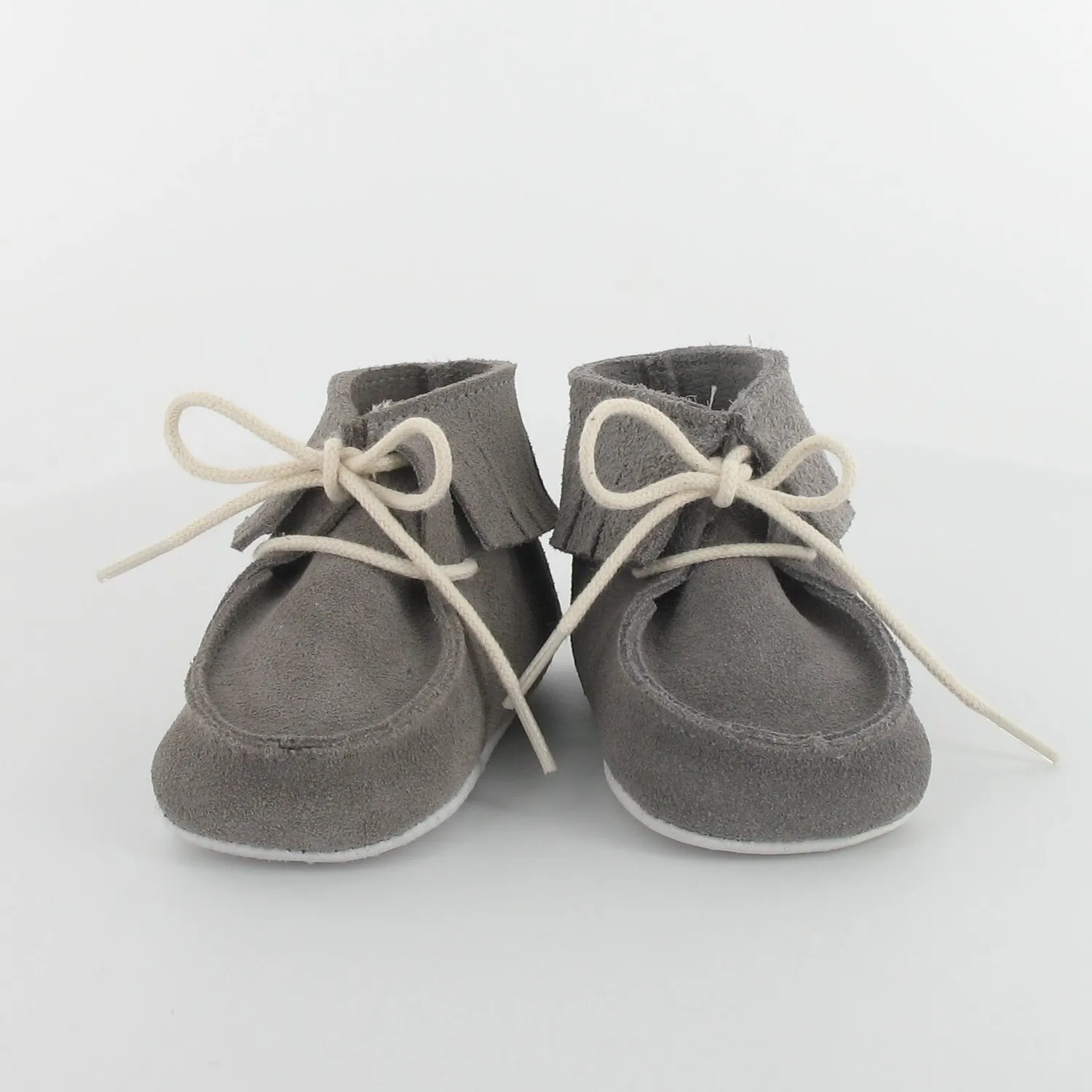 Le Petit Fils du Cordonnier Dolmen chausson bébé cuir à franges