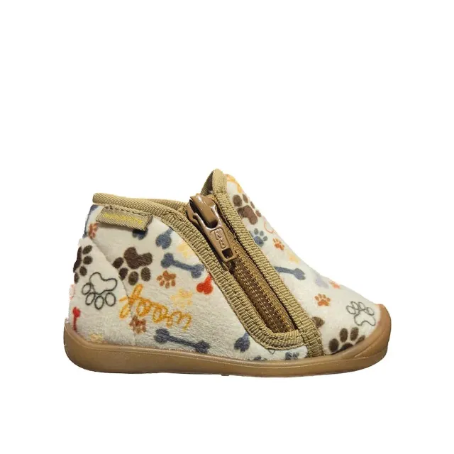 Babybotte Philbert Zip chausson bébé garçon laine