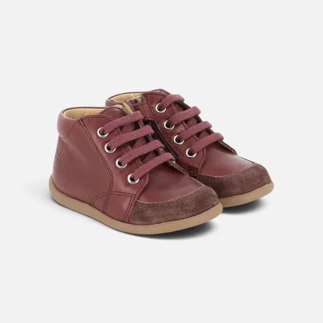 10is Stand-Up Zippy chaussures premiers pas cuir
