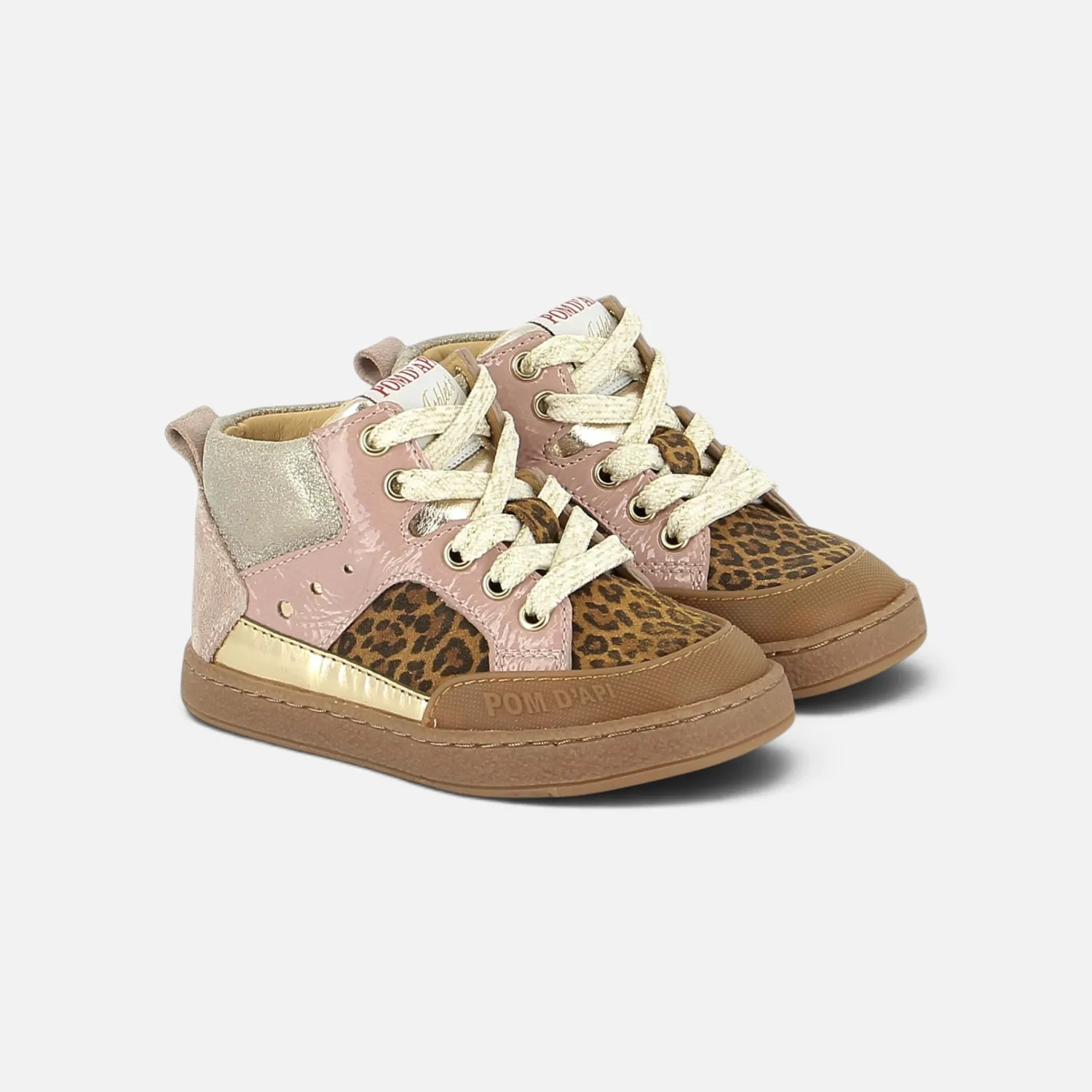 10is Athlet’s Mousse Bump baskets en cuir