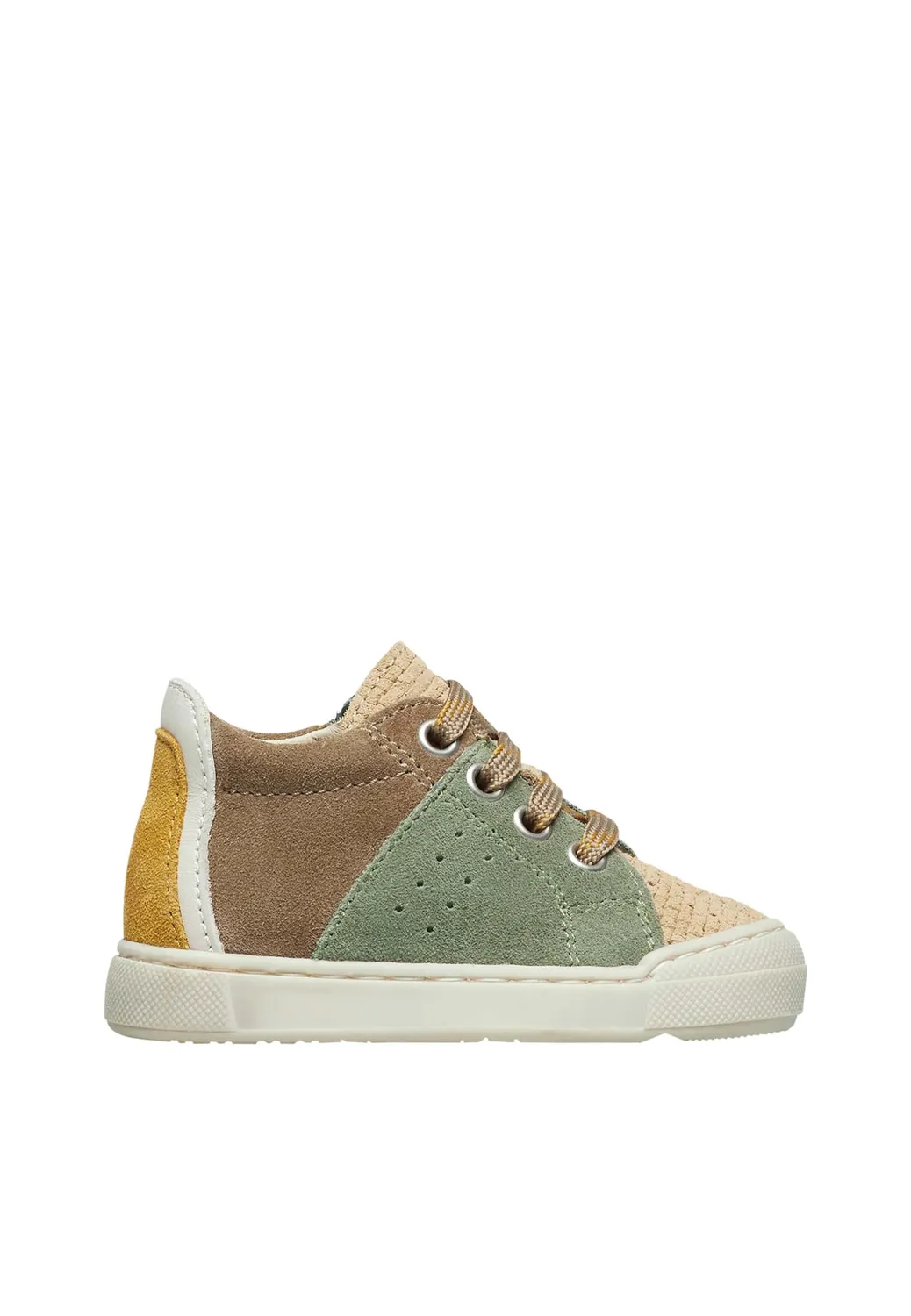Falcotto Fabron Zip baskets daim garçon bicolore