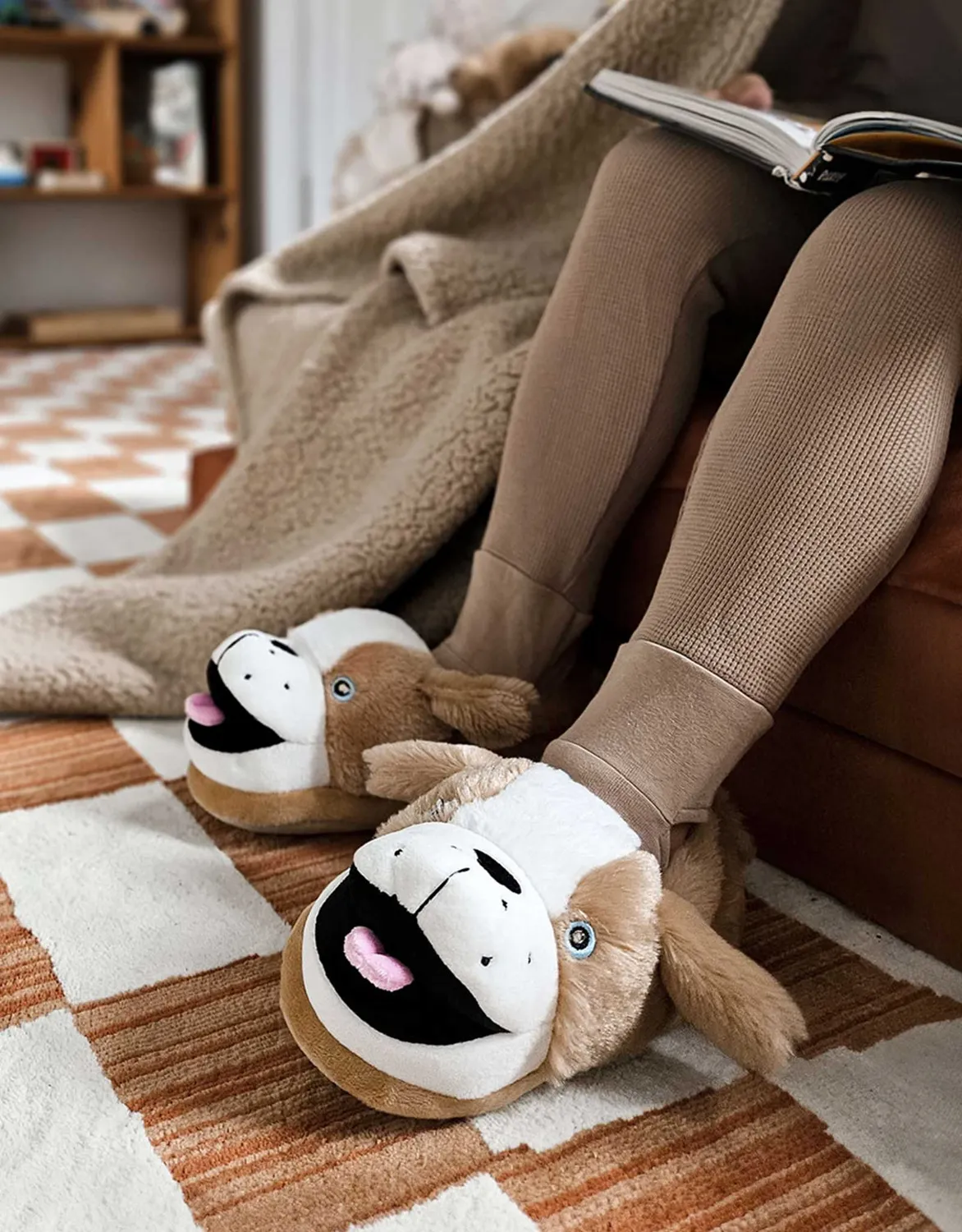 Robeez Rocky chaussons lumineux beiges