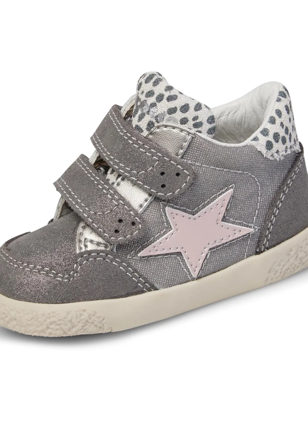 Falcotto baskets cuir suède enfant velcro