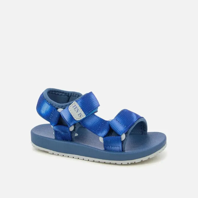 Pom d'Api Ten Sun sandale toile bleue tie and dye