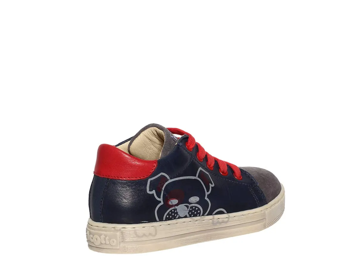 Falcotto Sam sneakers cuir camoscio enfant
