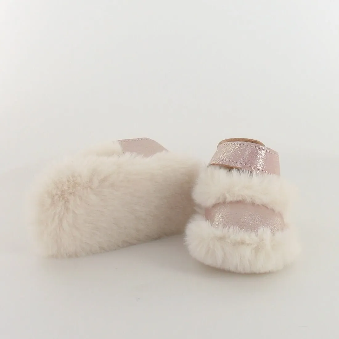 Le Petit Fils du Cordonnier Delta ballerine chausson bébé cuir irisé