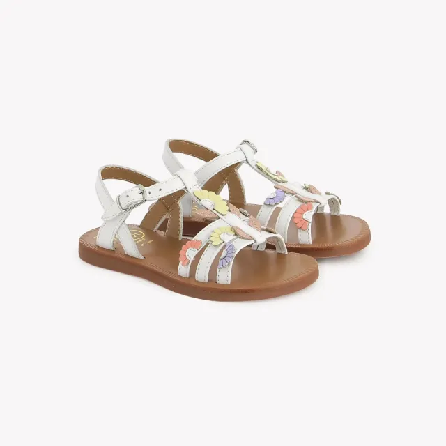 10is Plagette Multi Daisy Sandale été cuir