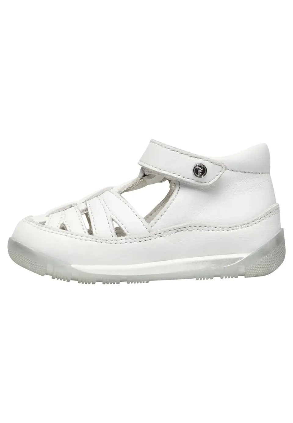 Falcotto Mipos sandales enfant cuir blanc velcro