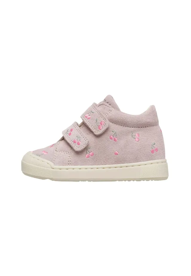 Falcotto baskets daim brodé enfant double scratch