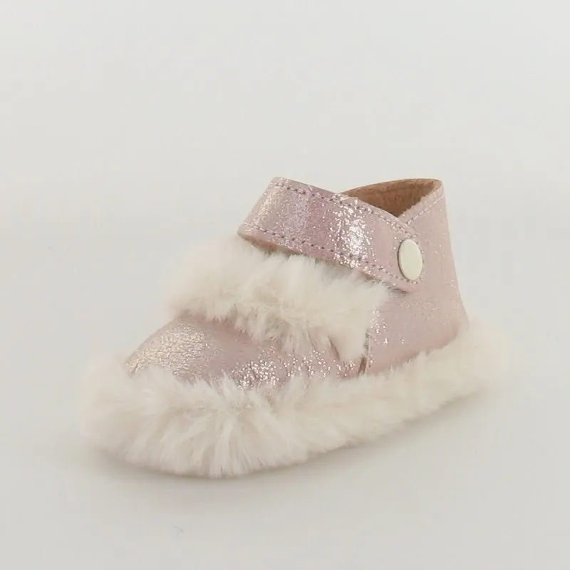 Le Petit Fils du Cordonnier Delta ballerine chausson bébé cuir irisé