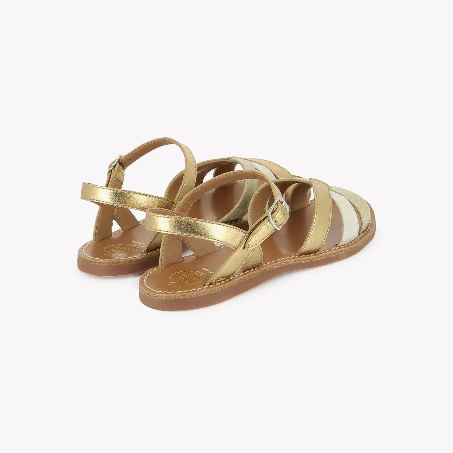 10is Plage Curv Retro sandales cuir fille