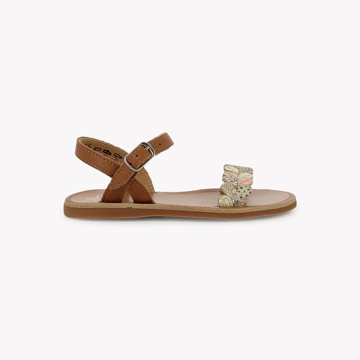Pom d'Api Plagette Ferns sandale cuir cuero
