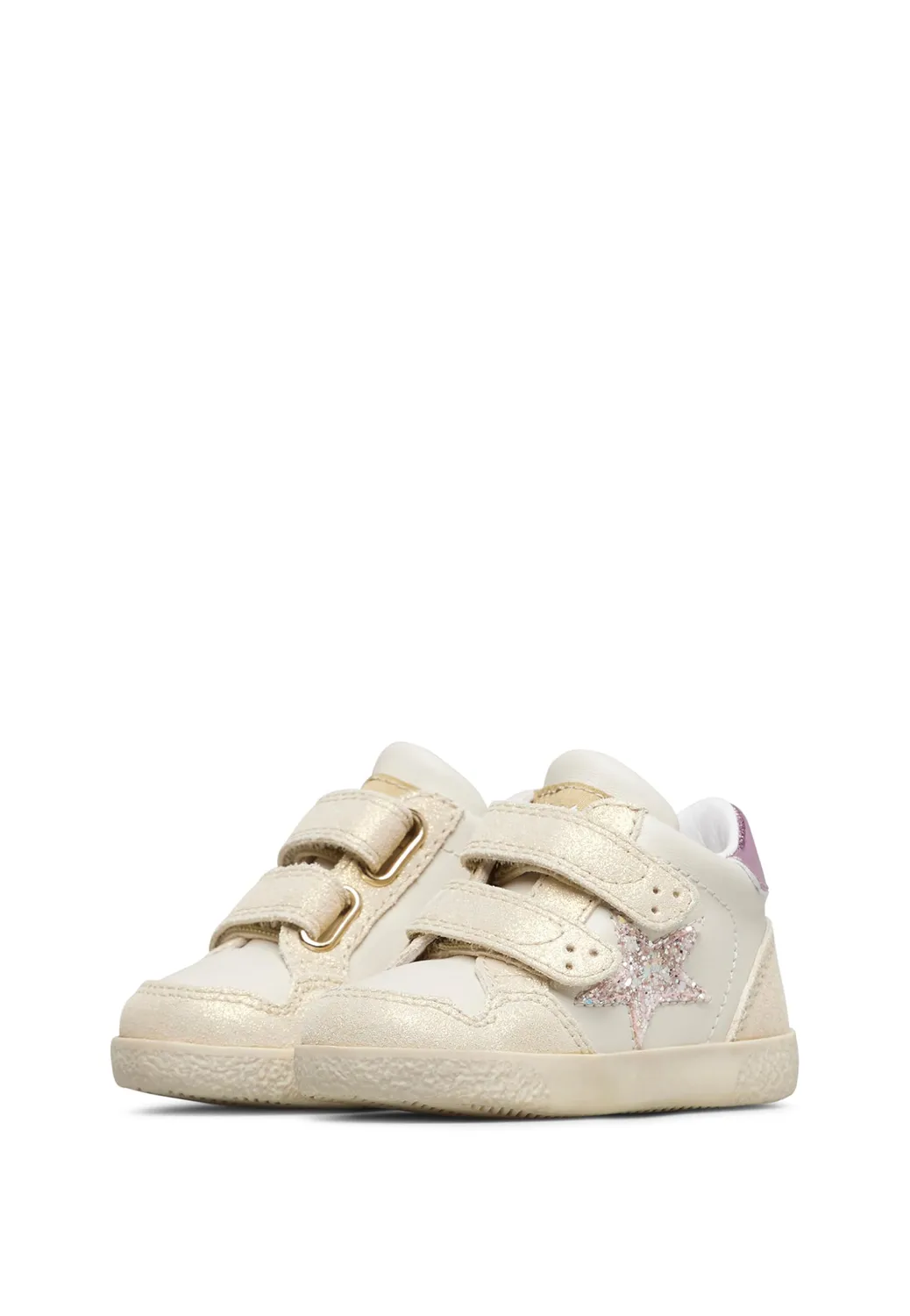 Falcotto Baskets cuir daim étoile double scratch