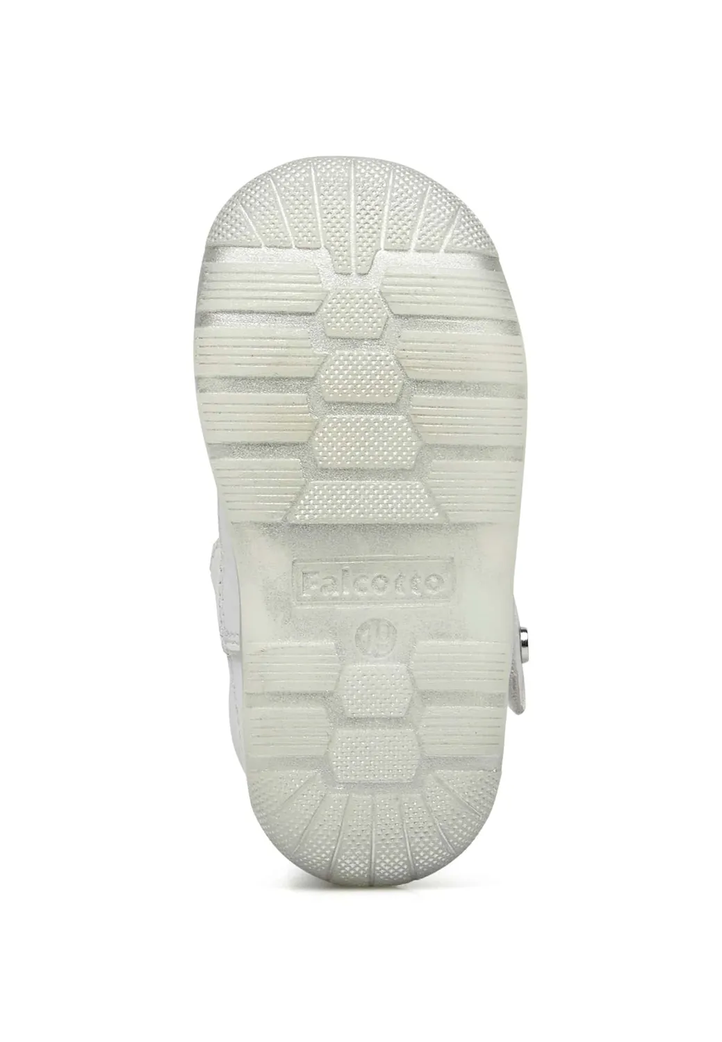 Falcotto Mipos sandales enfant cuir blanc velcro