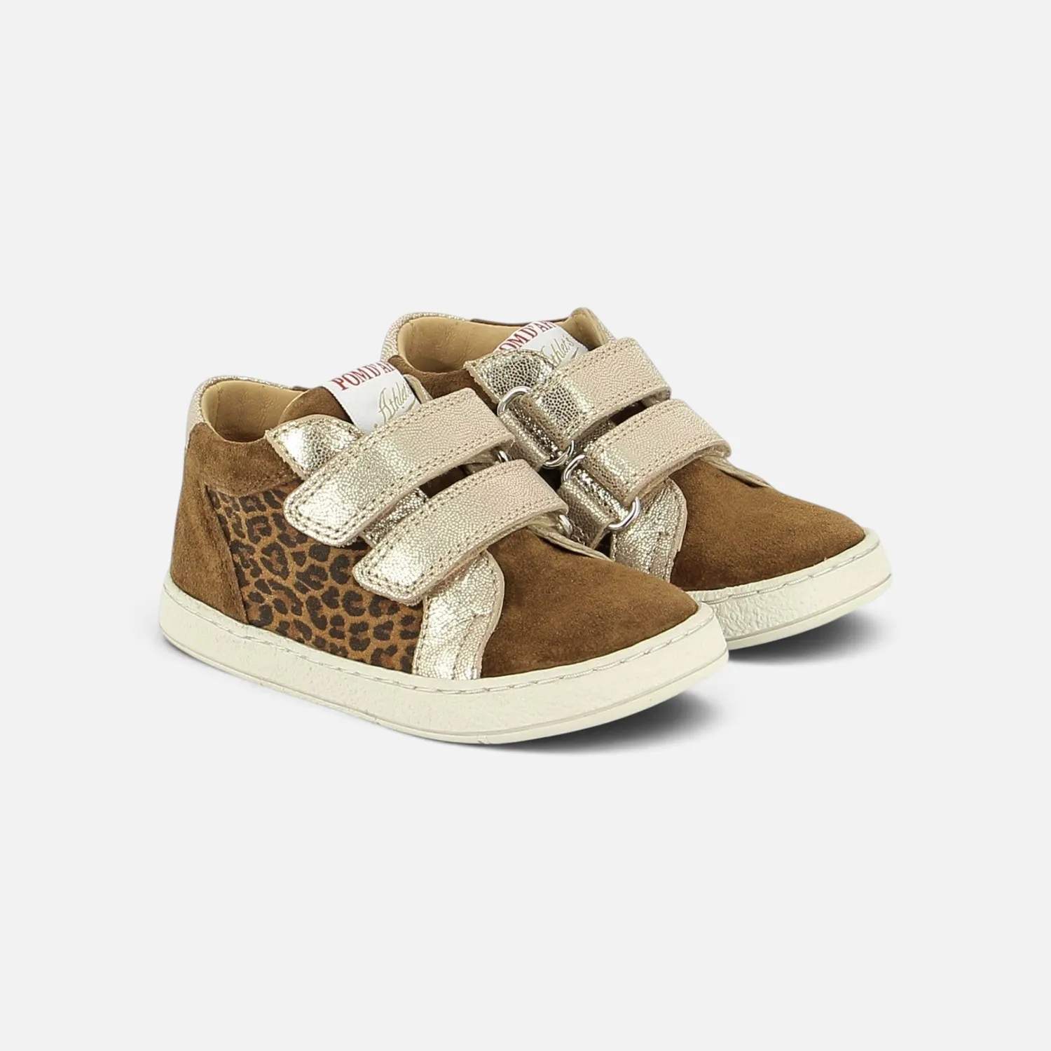 10is Mousse Easy Top baskets fille velcros cuir