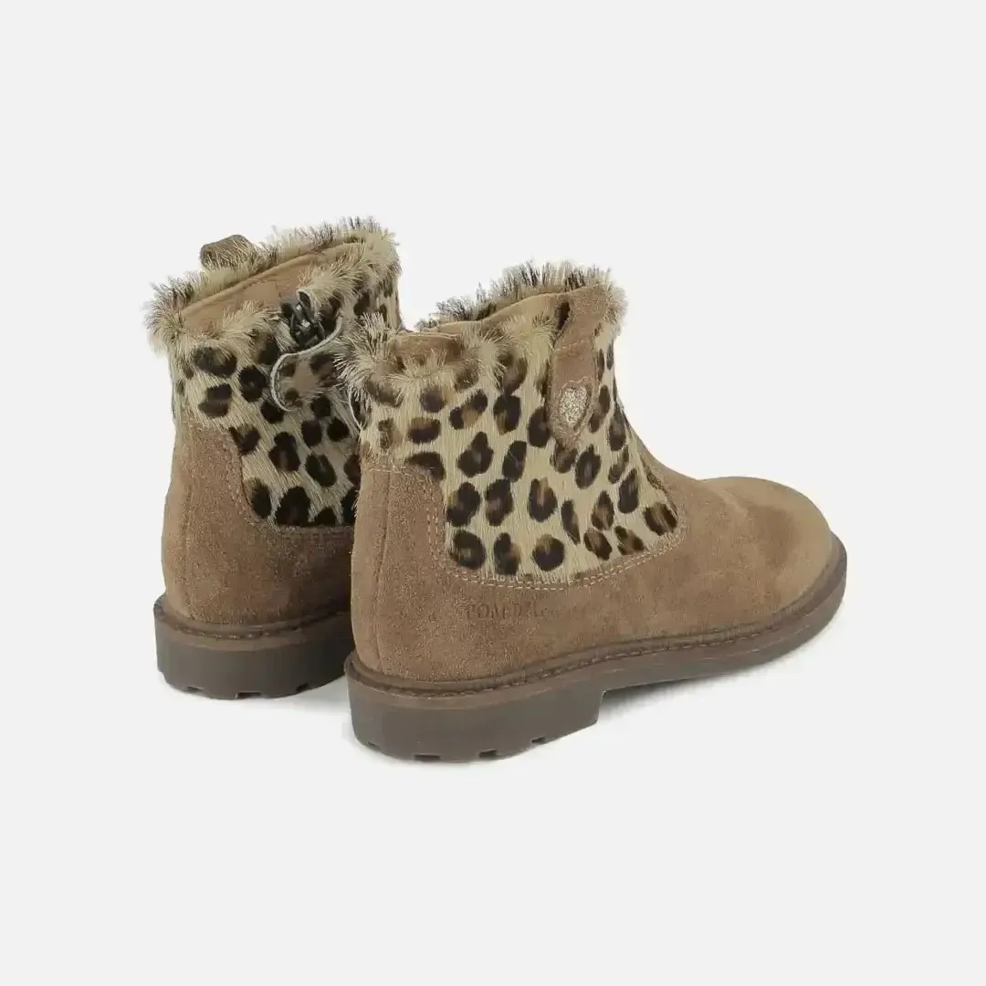 10is Sister Boot Cover bottine fille velours zip