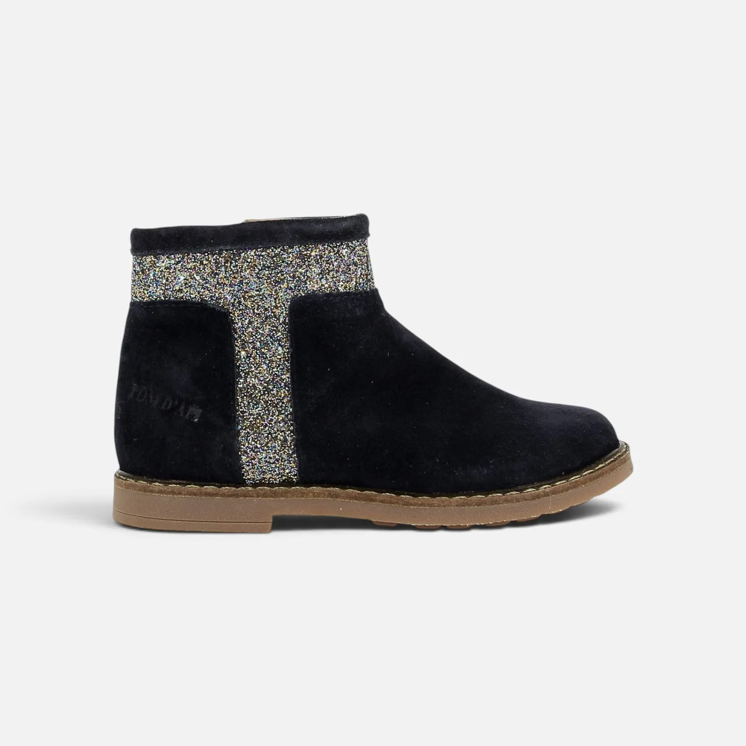10is Trip Trott boots fille velours glitter zip