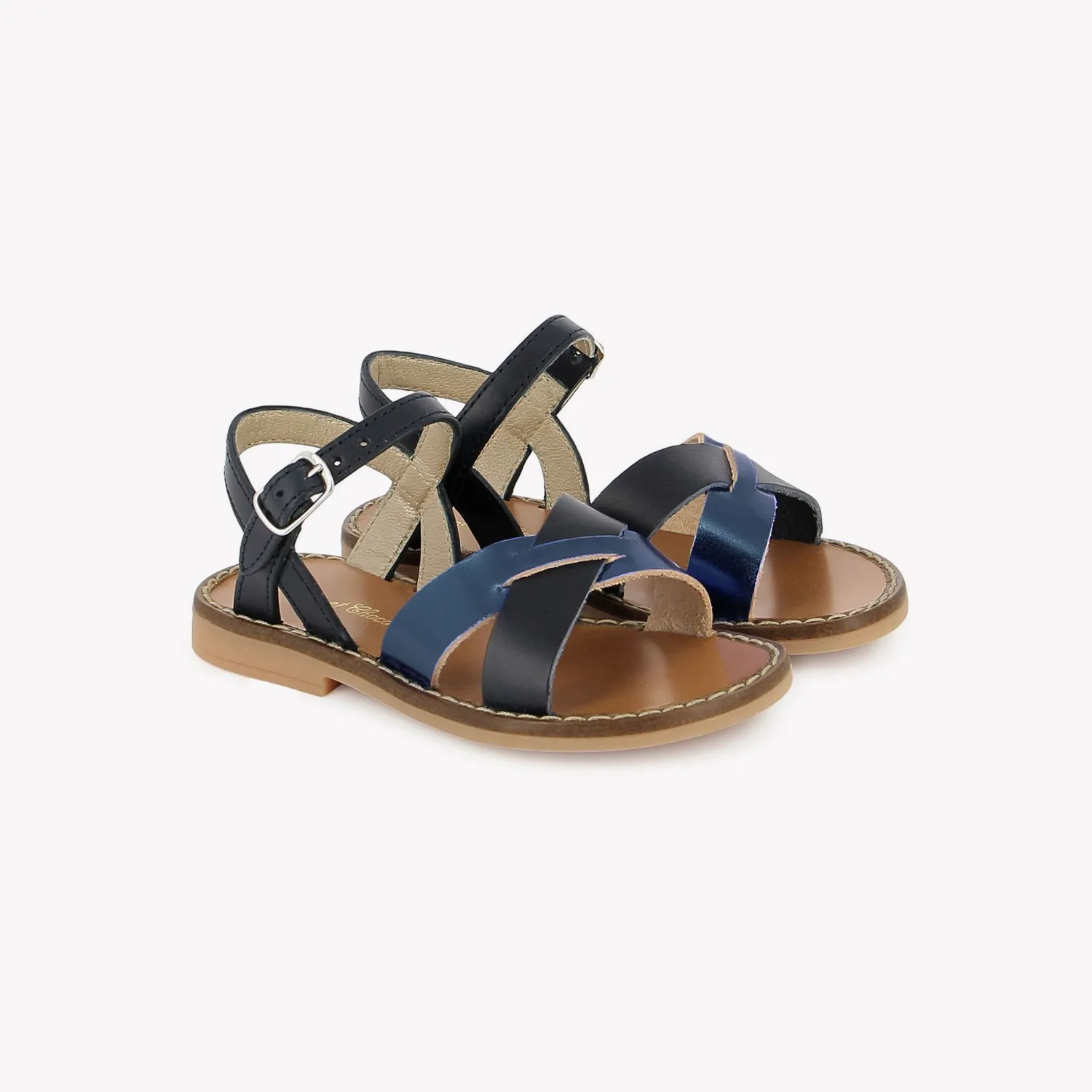 10is T&C 10 Lili sandales cuir tressé