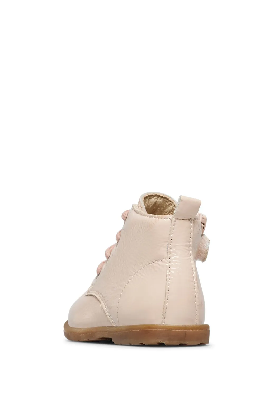 FALCOTTO Bottines vernies à lacets et fermeture éclair
