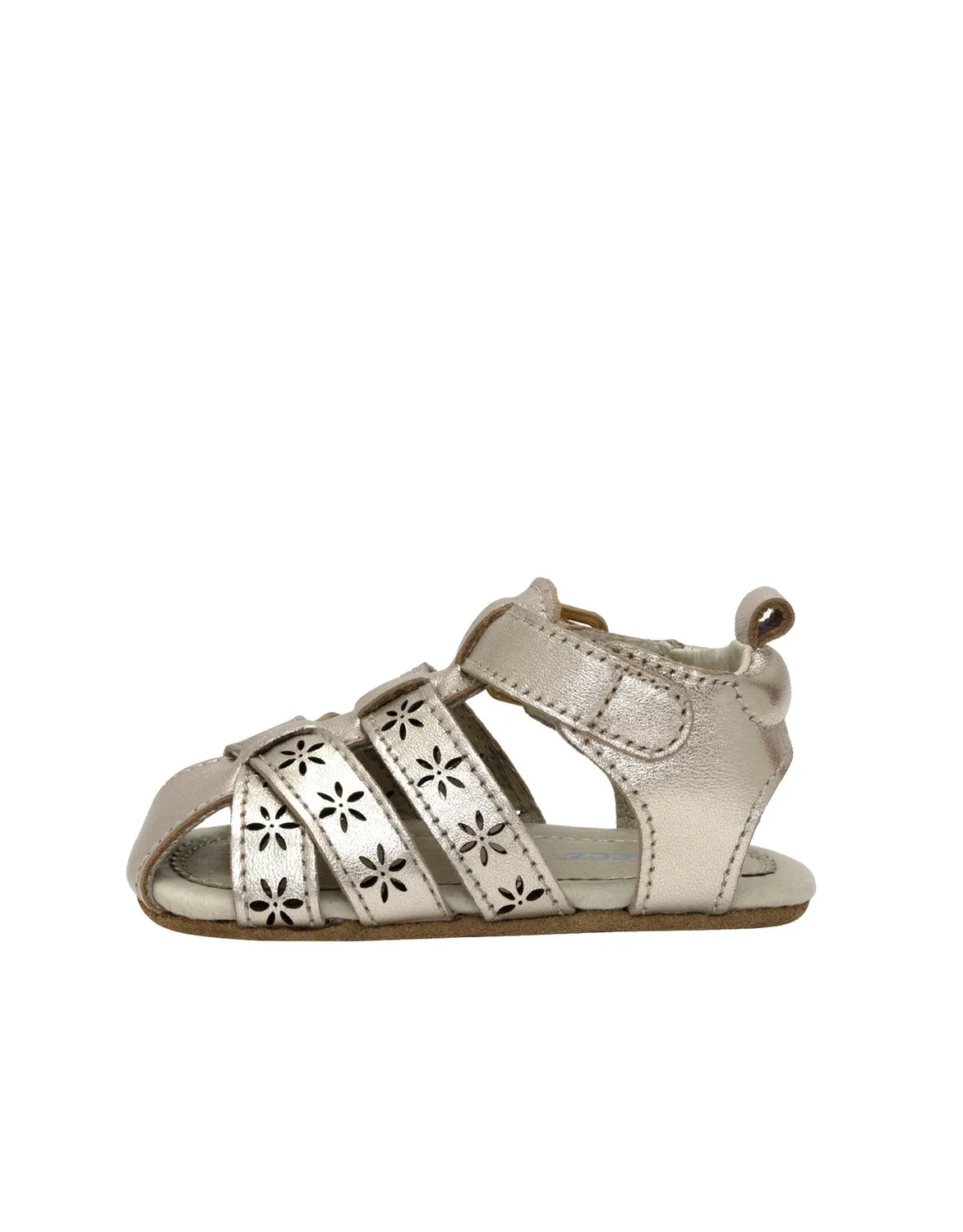 Robeez First Kicks Fleur sandales bébé doré cuir