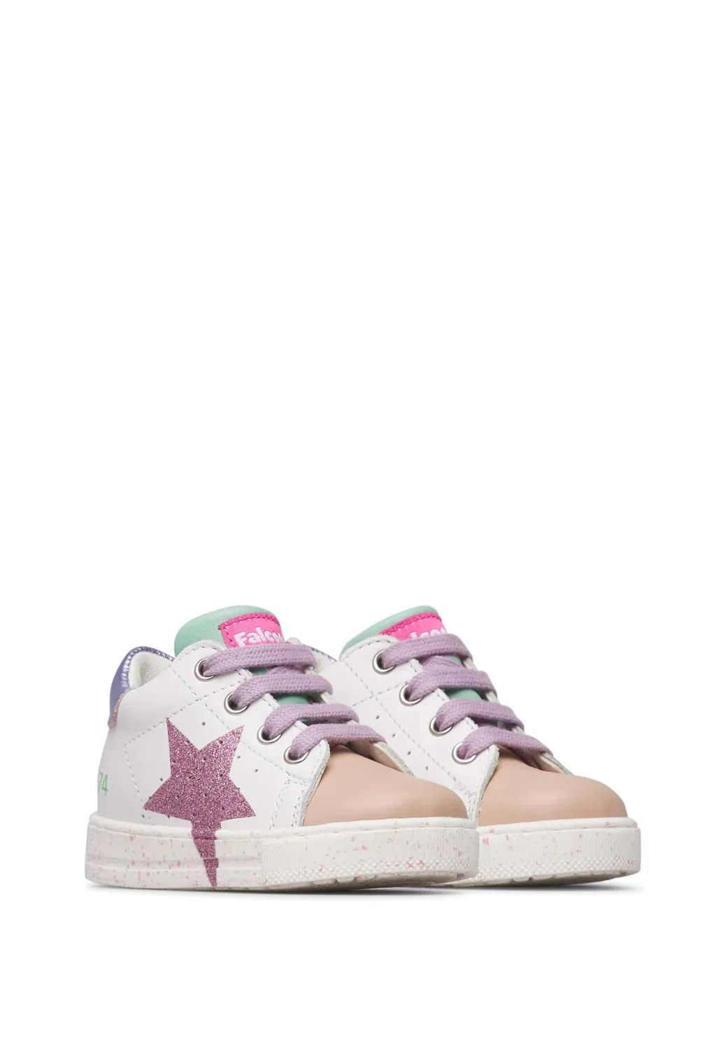Falcotto Sneakers Cuir Étoile Enfant Respirantes