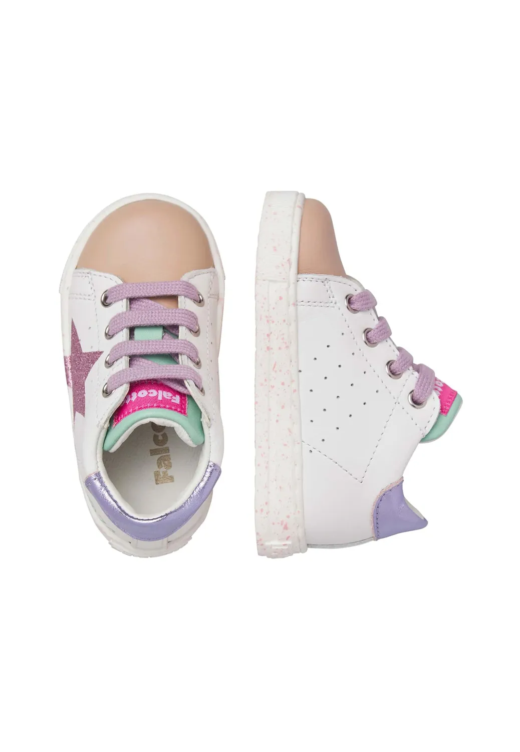 Falcotto Sneakers Cuir Étoile Enfant Respirantes