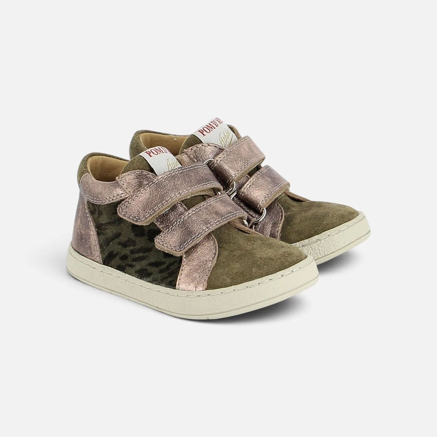 10is Mousse Easy Top baskets fille velcros cuir