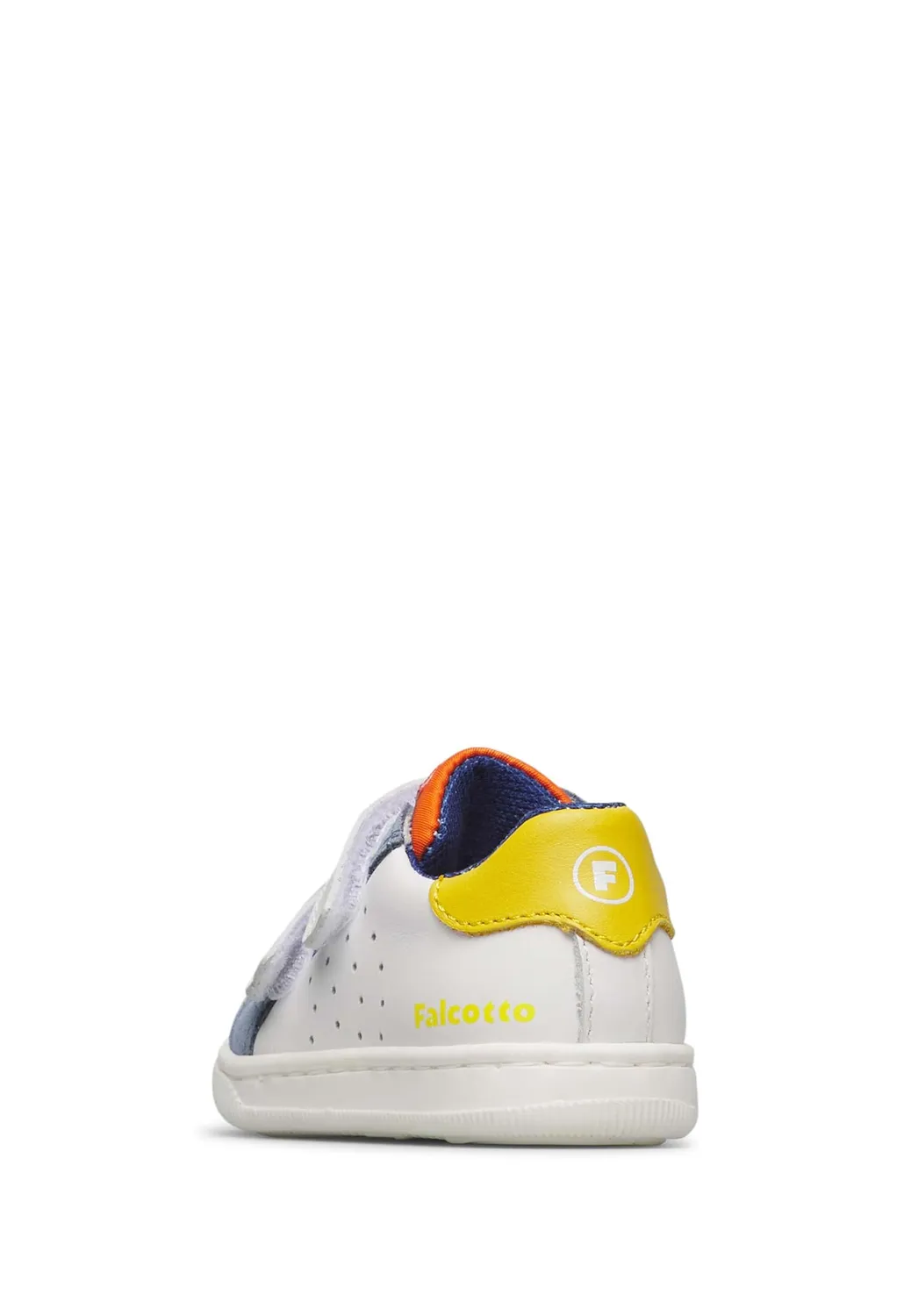Falcotto Kiner Low VL baskets cuir enfant double scratch