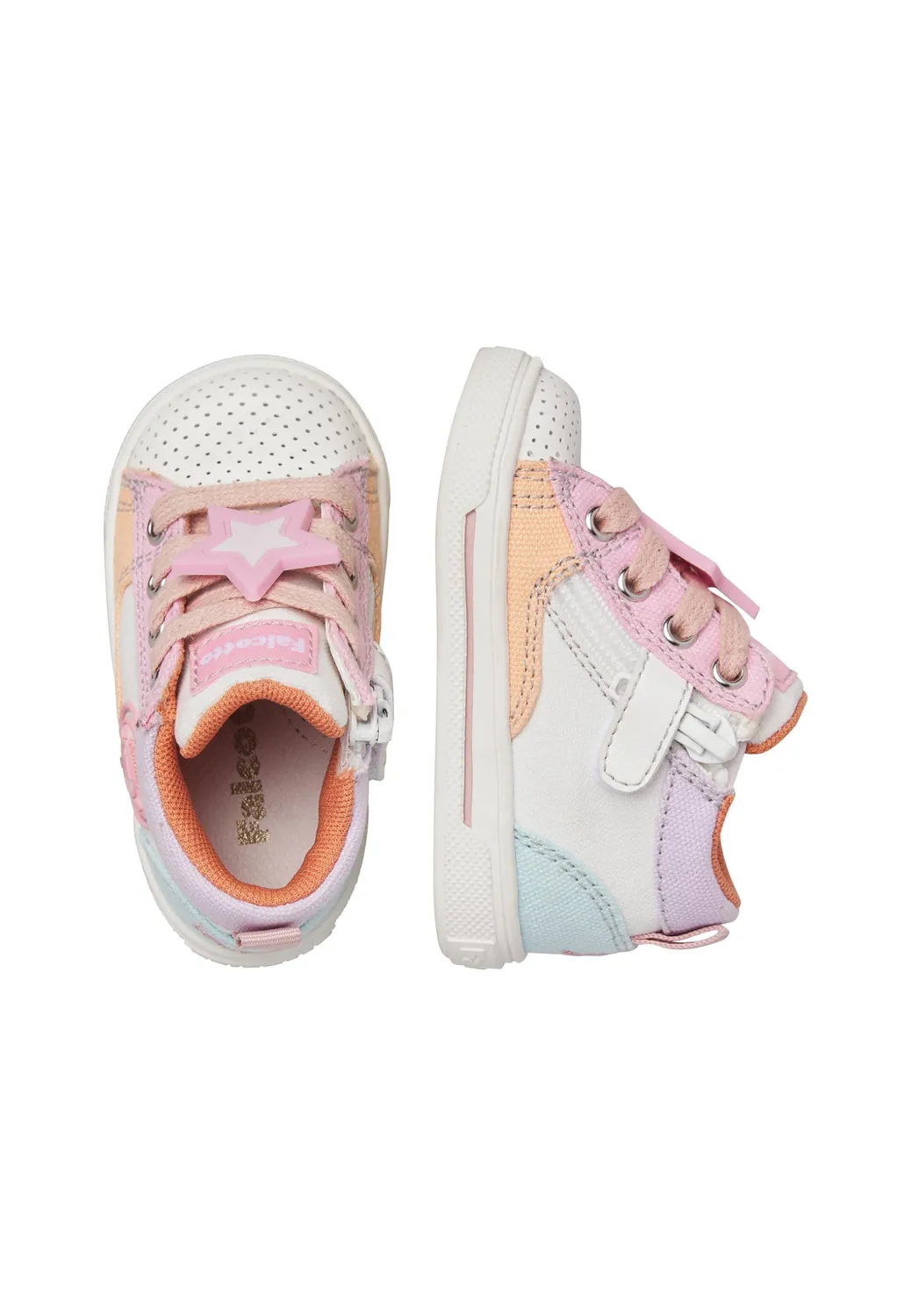 FALCOTTO baskets similicuir tissu enfant
