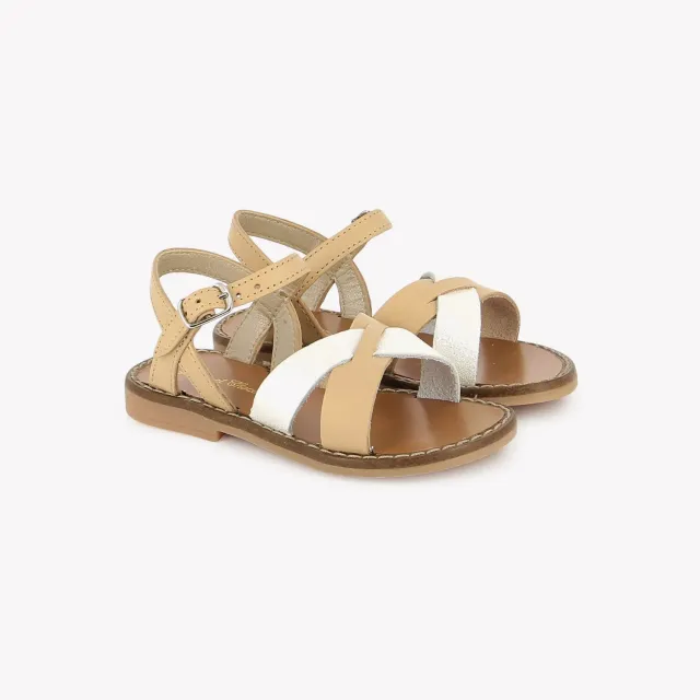 10is T&C 10 Lili sandales cuir tressé