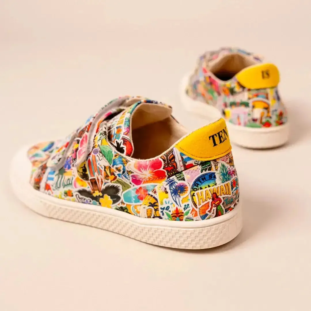 10is Ten V2 W Print baskets enfant toile