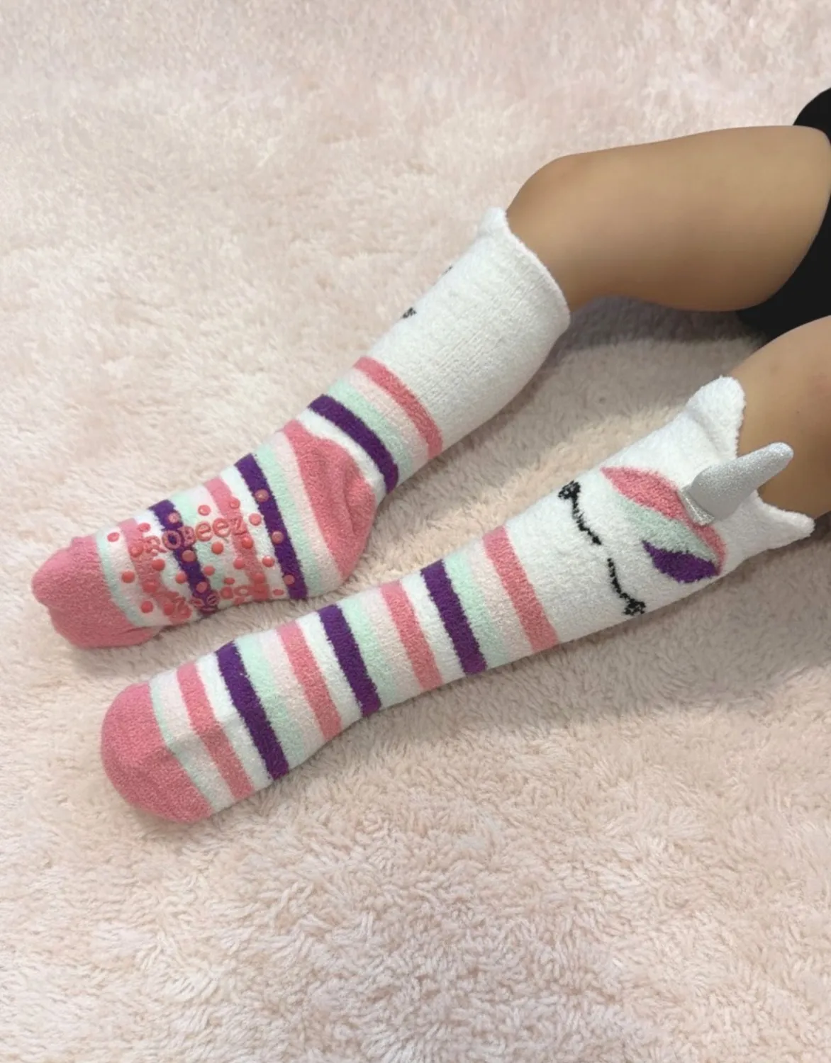 Robeez Rainbow Unicorn Cozies chaussettes pastel lot de 3