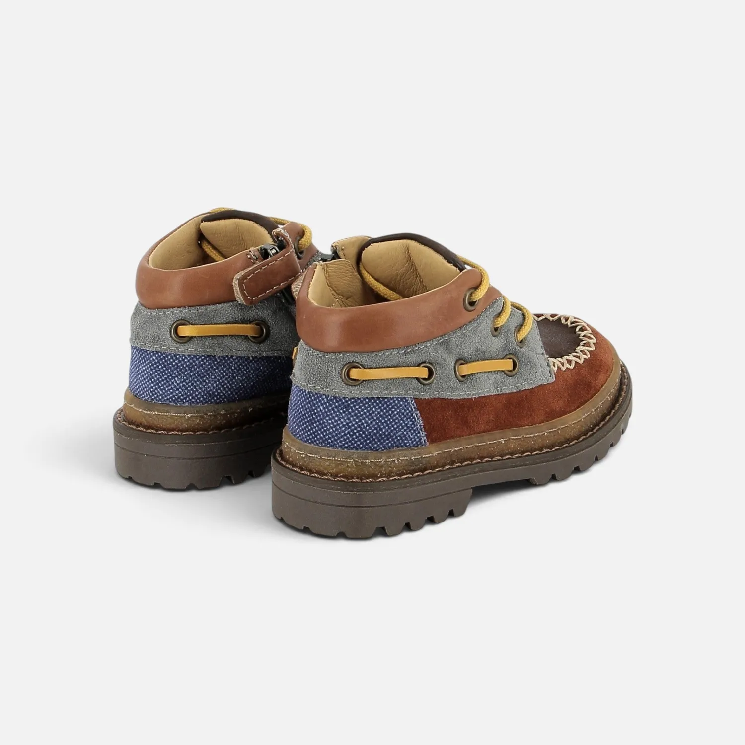 10is WALL BOAT chaussures de ville orange cuir