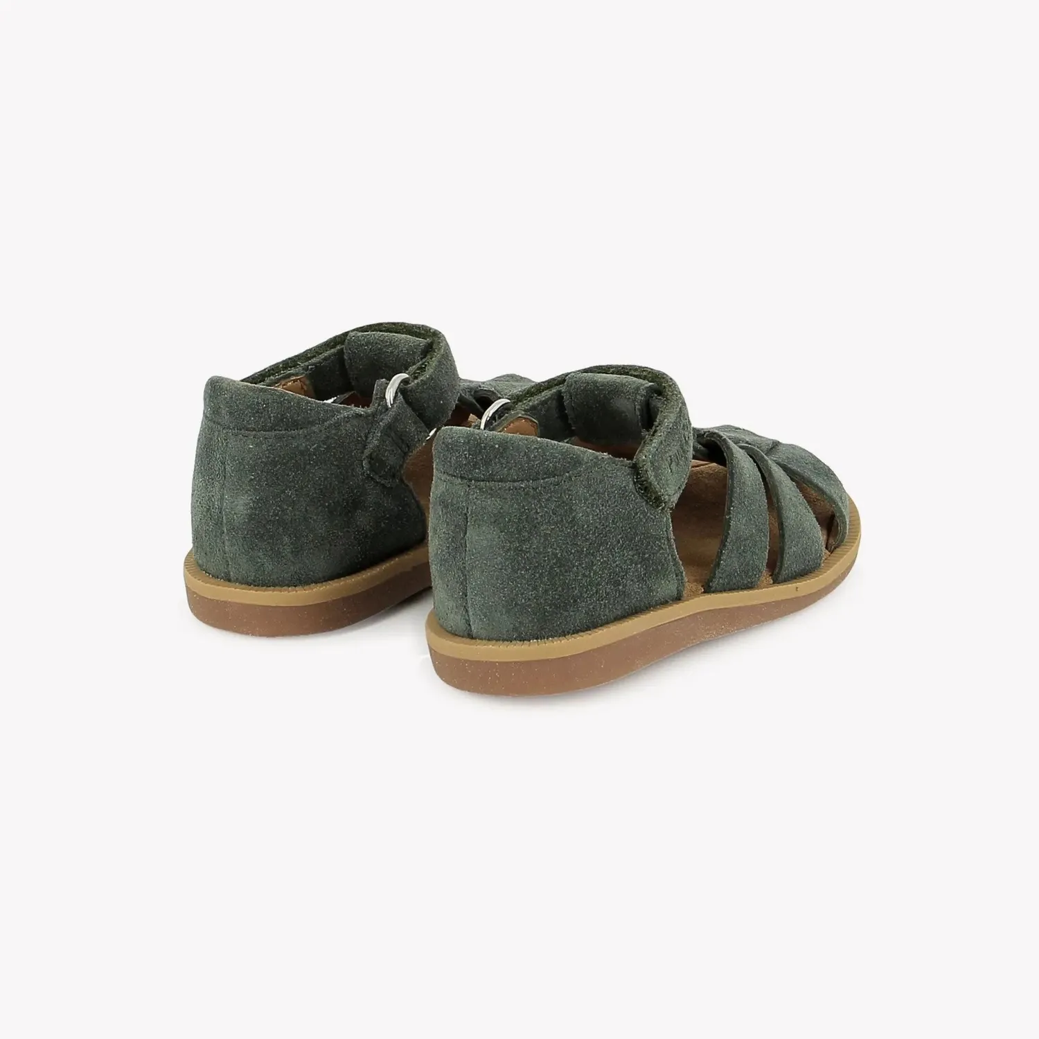 10is Poppy Air Daddy sandales velours kaki premiers pas