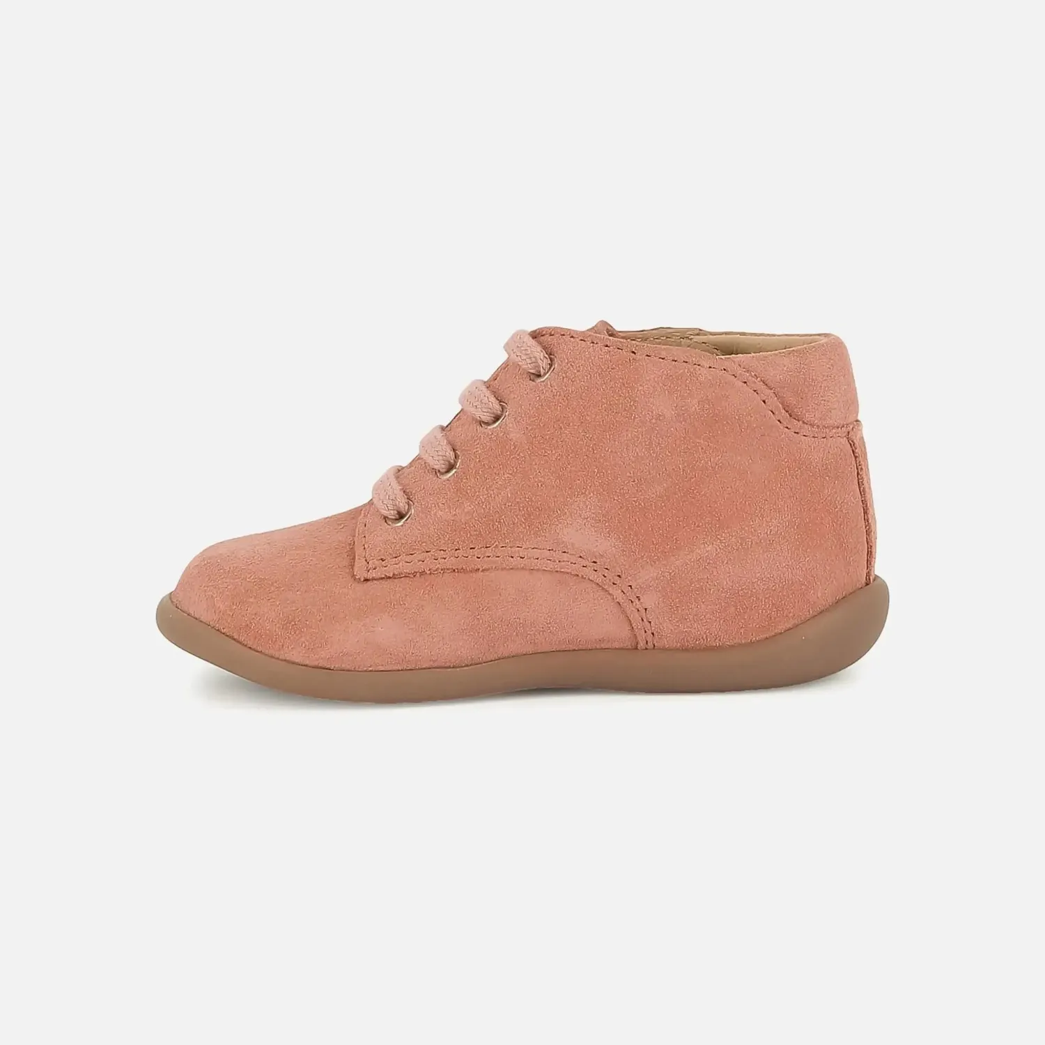 10is Stand-Up Derby chaussure premiers pas cuir rose