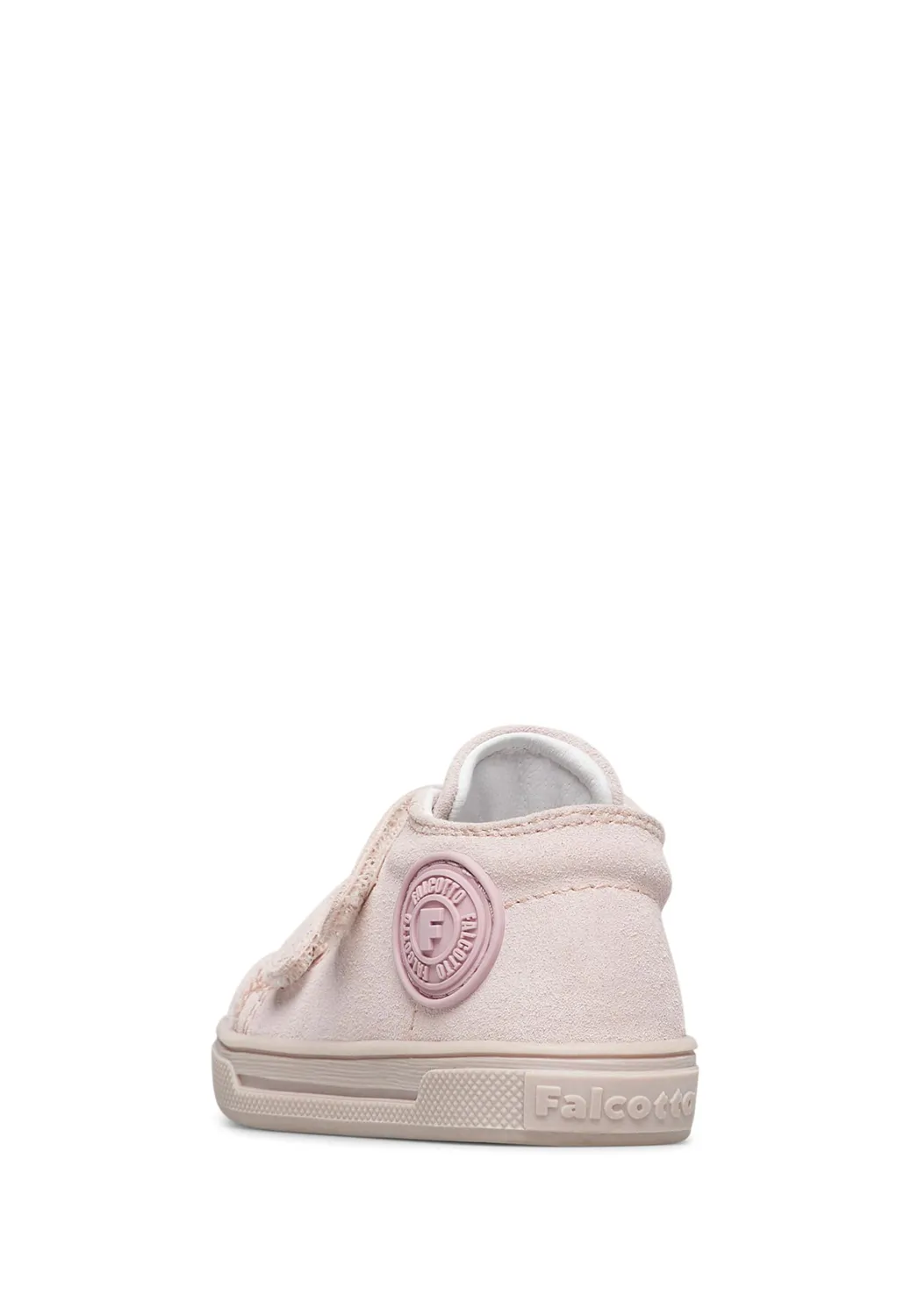 Falcotto baskets cuir tissu scratch logo visible