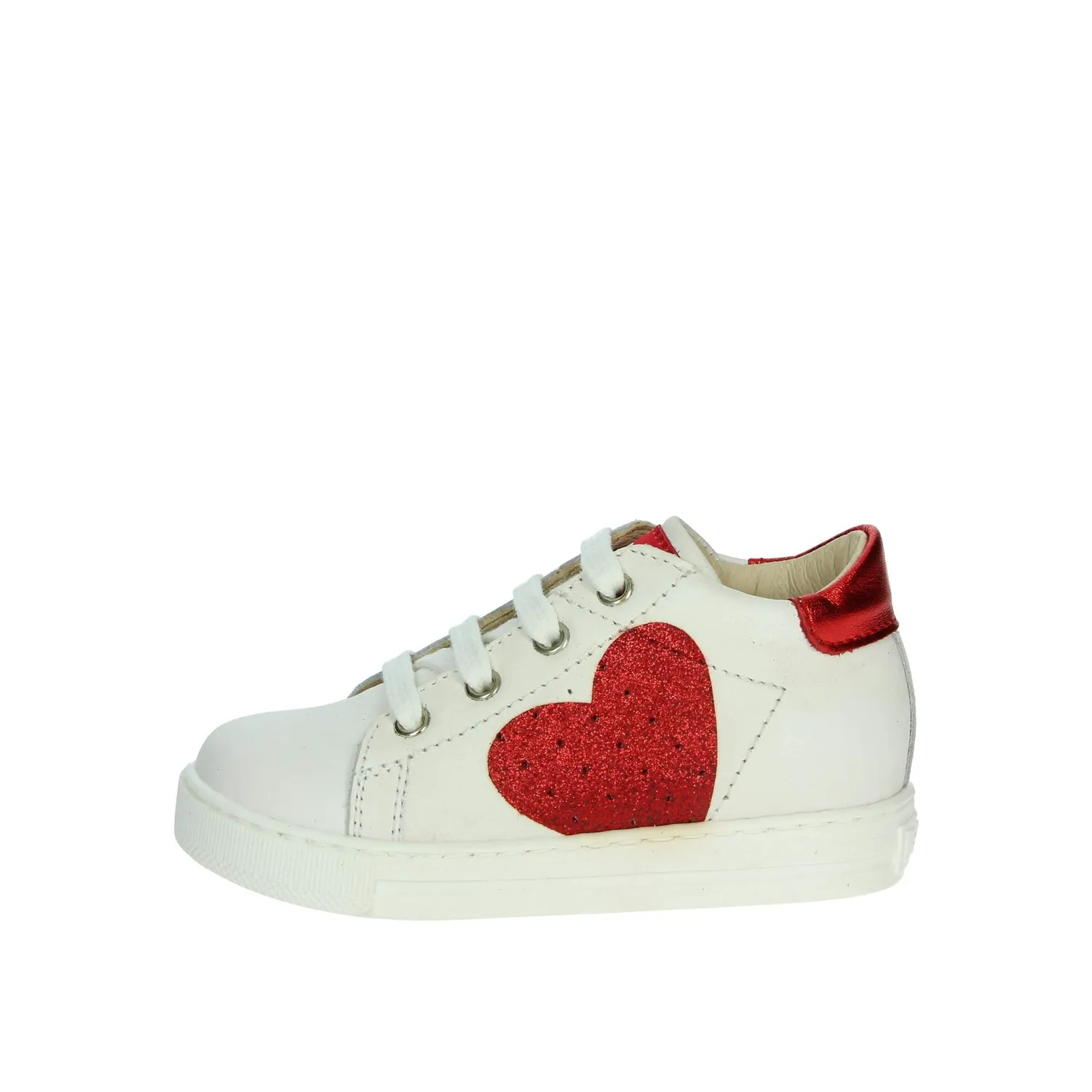 Falcotto Heart sneakers basses fille cuir blanc