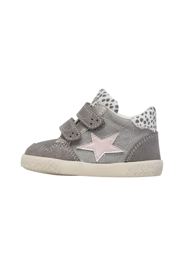Falcotto baskets cuir suède enfant velcro