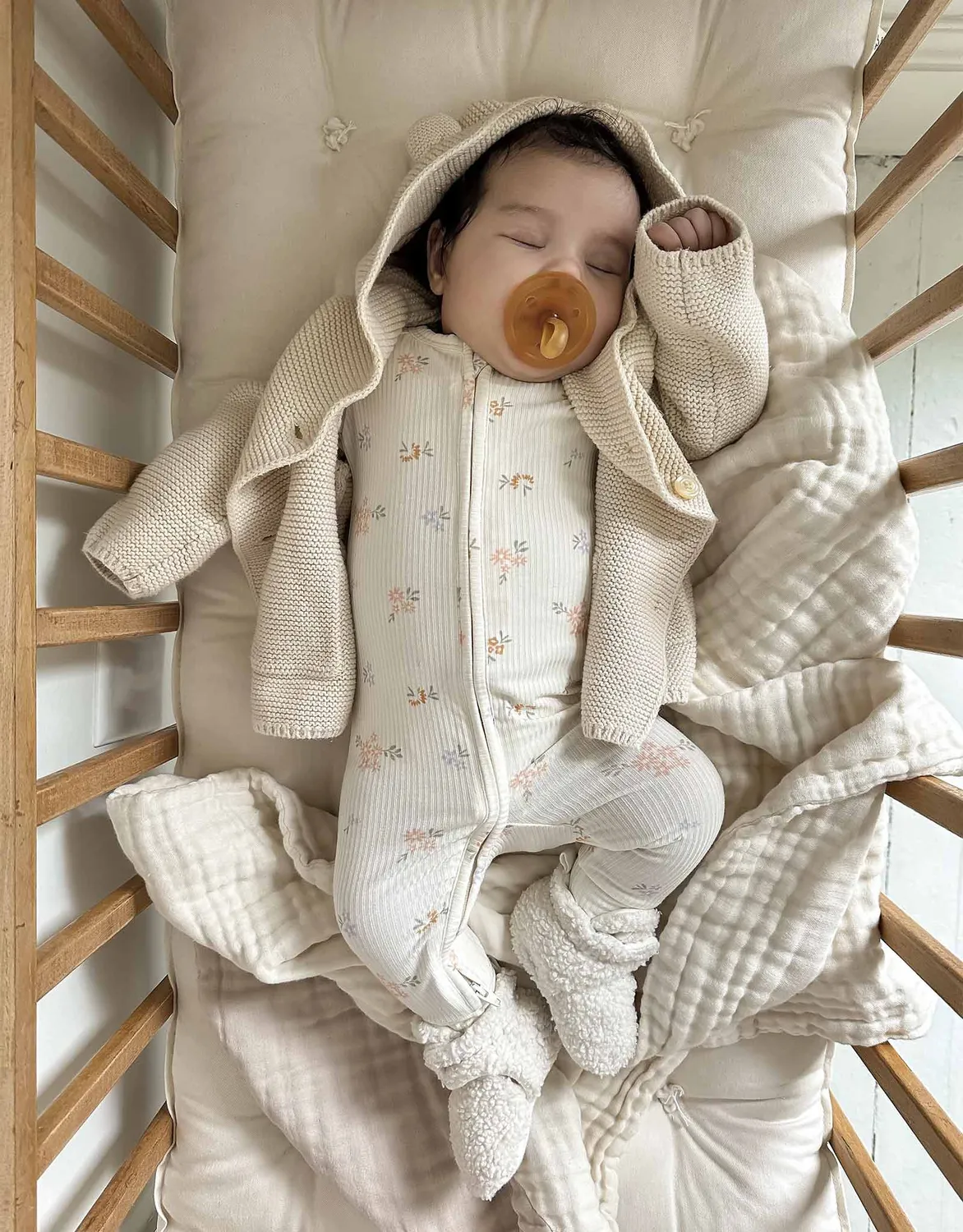 Robeez Sherpa Snap Booties chaussons bébé sherpa souple