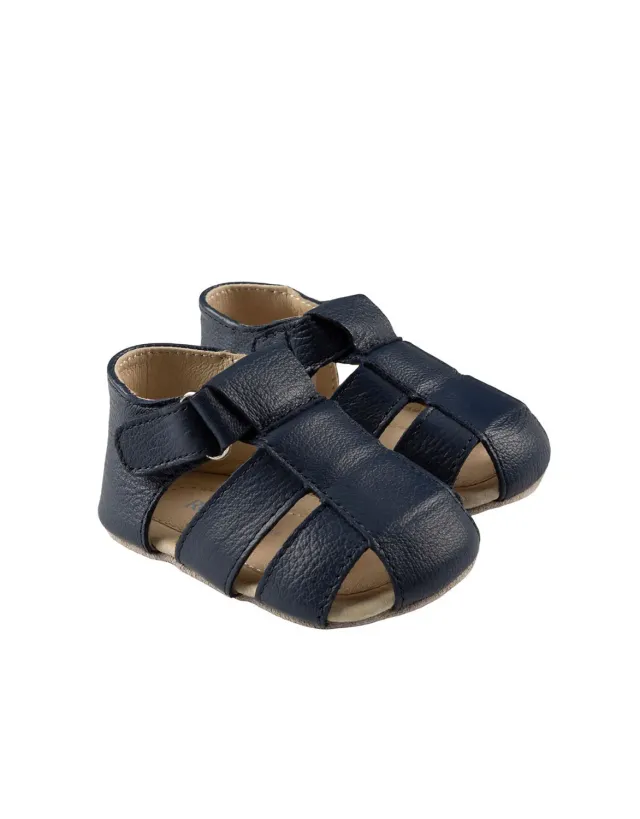 Robeez First Kicks Matthew sandales bébé marine cuir souple