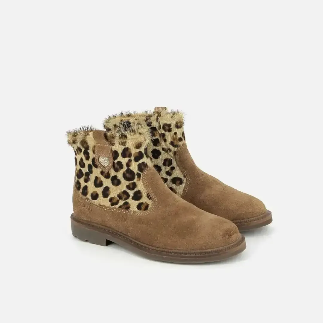 10is Sister Boot Cover bottine fille velours zip