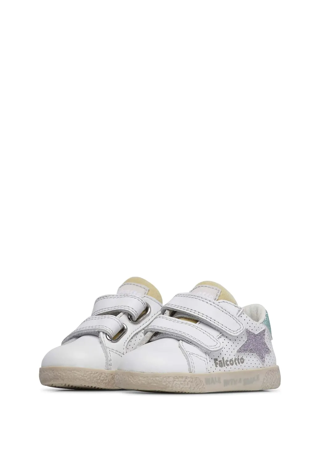 Falcotto Baskets en Cuir et Tissu sneakers scratch