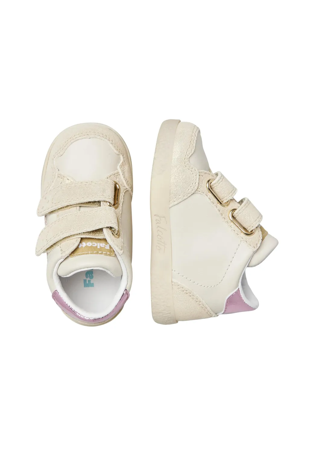 Falcotto Baskets cuir daim étoile double scratch