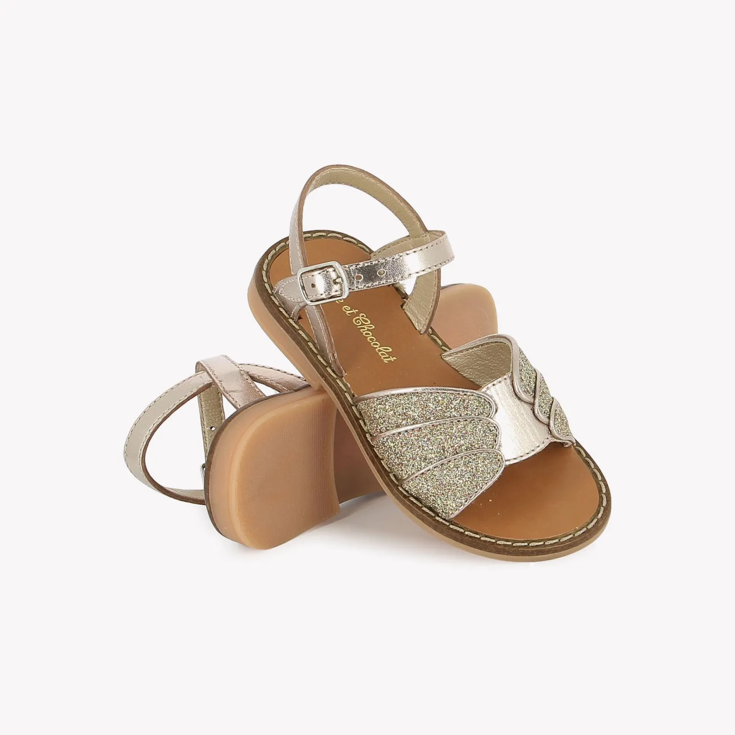10is T&C 10 Swan sandales fille