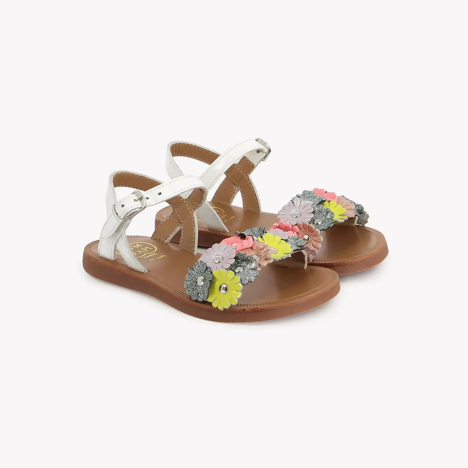 10is Plagette Multi Flo sandales fille