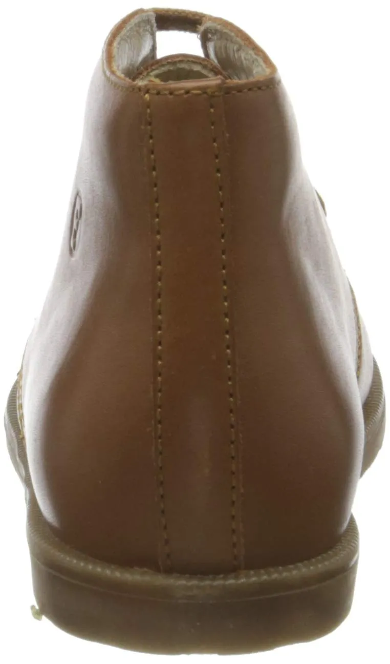 Falcotto Fox baskets montantes bébé cuir cognac premiers pas